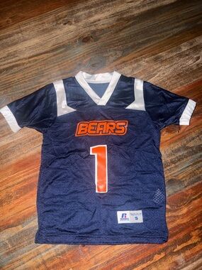 Russell Athletic Vintage Navy Mesh Bears Jersey Patch